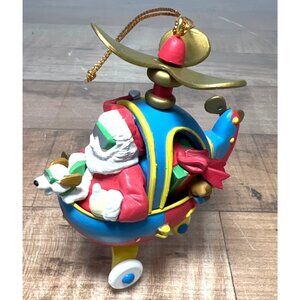 Christmas Santas Hollycopter Ornament Collectible Holiday Decor